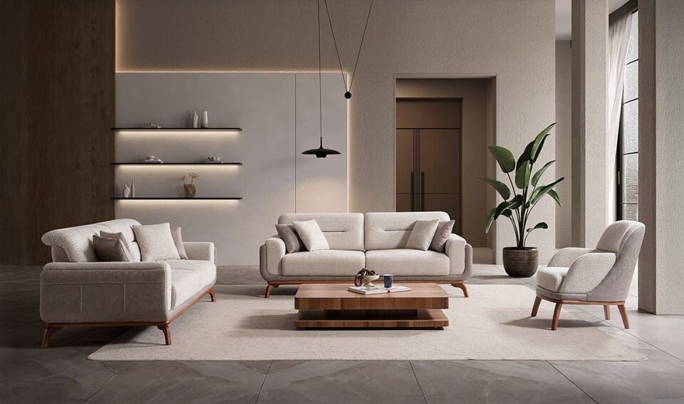 Madrid Ahşap Koltuk Takımı