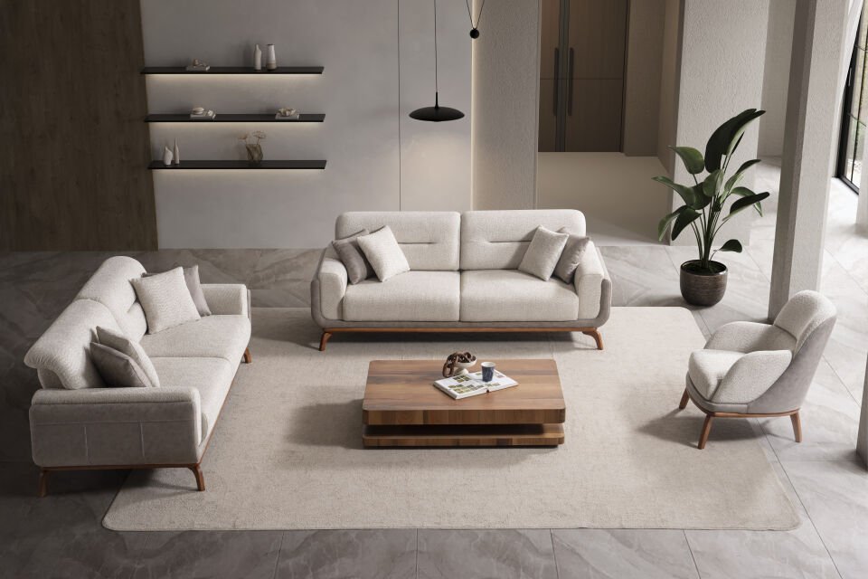 Madrid Ahşap Koltuk Takımı