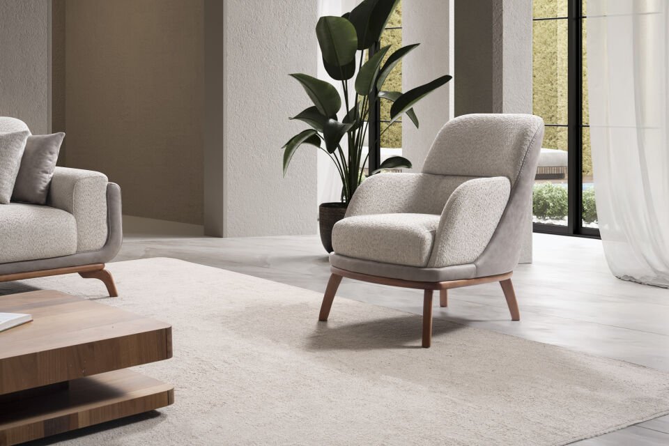 Madrid Ahşap Koltuk Takımı