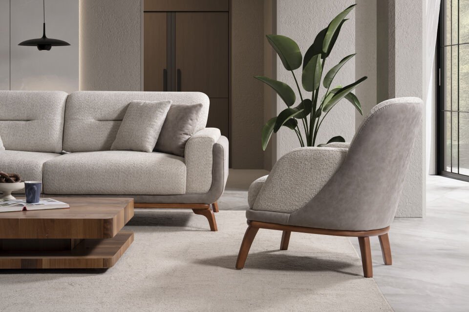 Madrid Ahşap Koltuk Takımı