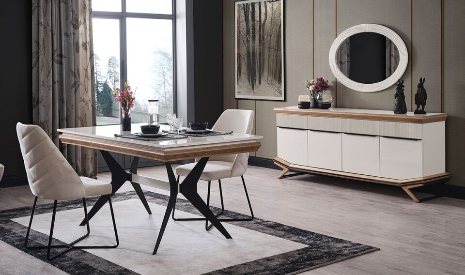 Elize Ahşap Yemek Odası